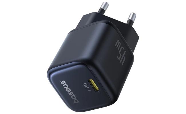 Baseus PicoGo GaN Fast Charger 1C 45W EU Cosmic USB-C Port PD3.0, PPS, QC3.0, FCP, SCP, AFC - Black